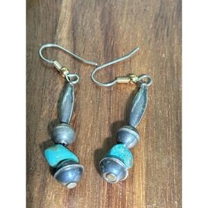 Native American Earrings Sterling & Turquoise
